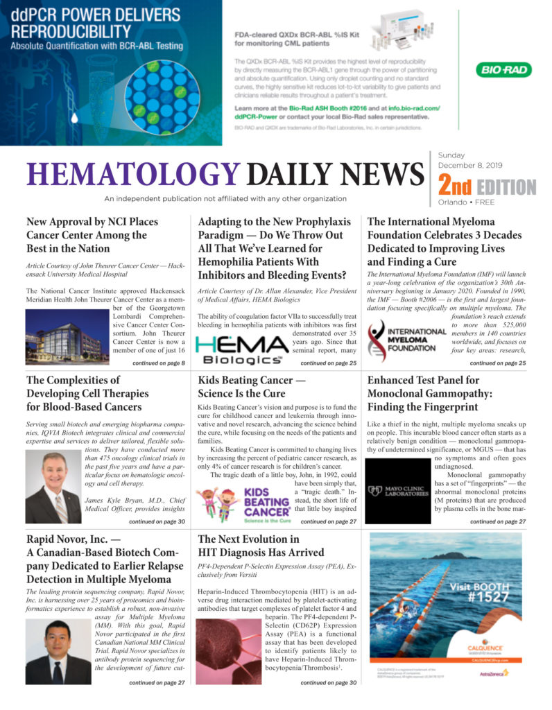 Hematology Daily News