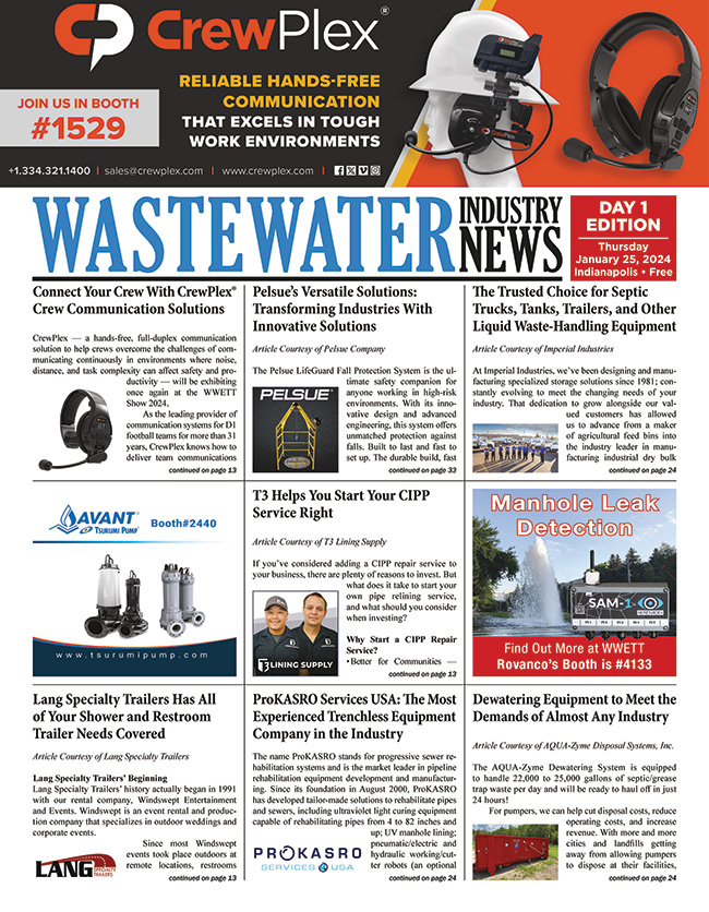 Wastewater Industry News Day 1 2024
