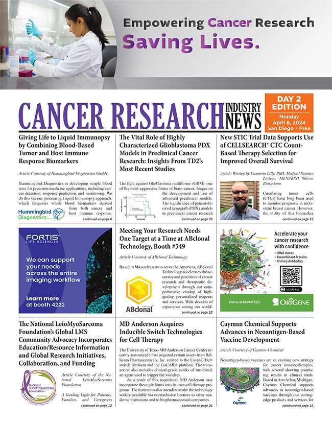 Cancer Research Industry News Day 2 Edition